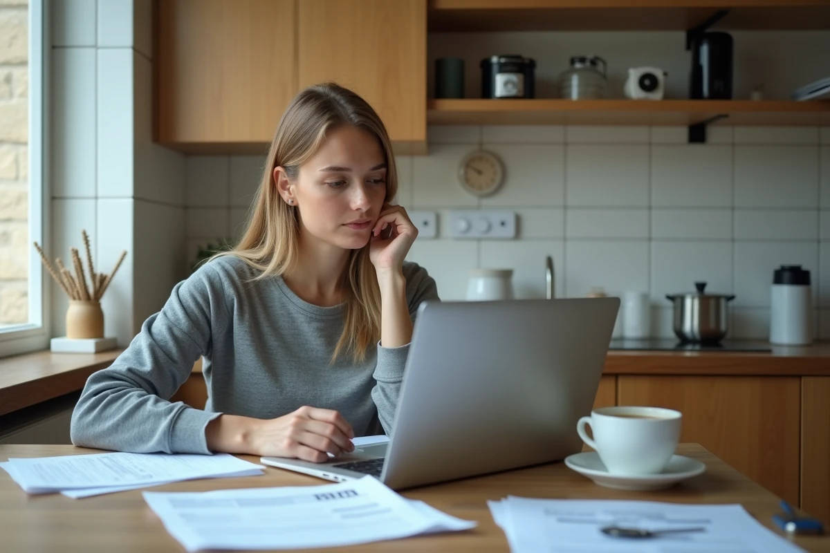 Femme effectuant les démarches administratives pour devenir chauffeur-livreur Uber Eats